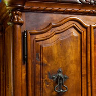 Concha Style Mesquite Grande Armoir detail