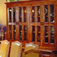 Colonial China Hutch with Glass Doors