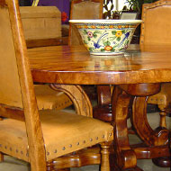 Round Mesquite Dining Tables